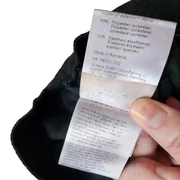 Raffaello Rossi Penny 6/8 Pants Black Faux Suede Pull-on Legging Women's 34 - Picture 10 of 12